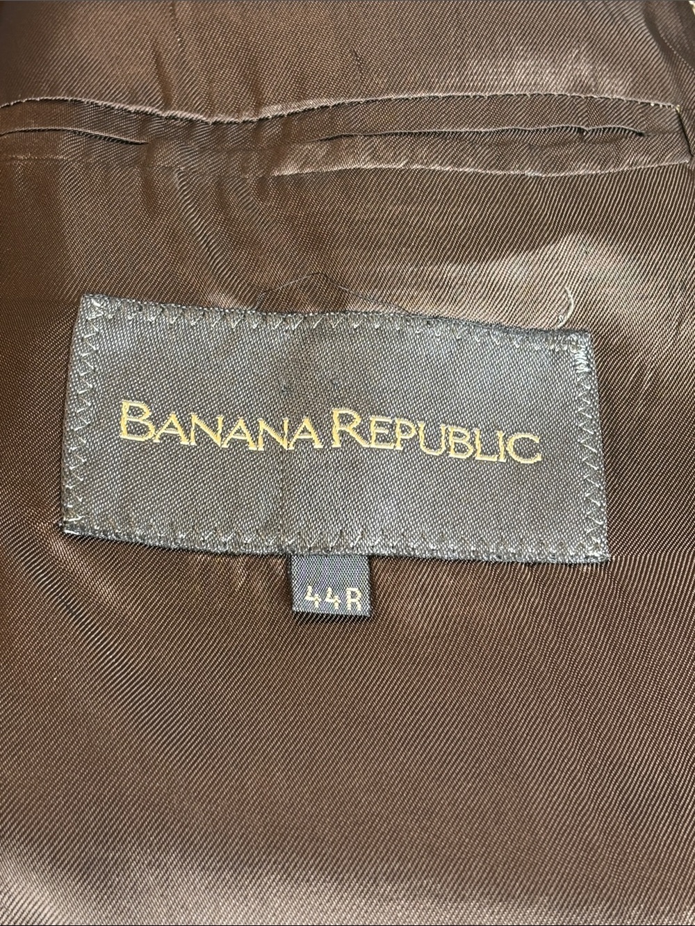 π€ Banana Republic Menβs Tweed Blazer 44R Brown Herringbone Wool Sport Coat π€ - Picture 5 of 16